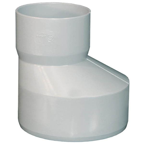 Réduction extérieure excentrée PVC - mâle/femelle - Ø 80/50 mm