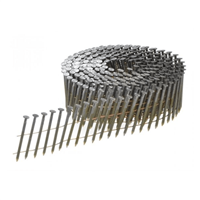 Pointe annelée galvanisée Bostitch en rouleau pour cloueur pneumatique - 2,5 x 64 mm - boîte de 9000