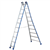 Echelle transformable 2 plans Tubesca Platinium 2 x 8 échelons repliée 2.35 m déployée 4.04 m
