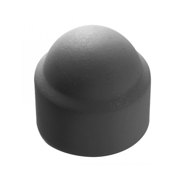Cache écrou hexagonal - Diamètre M16 - Polyéthylène - Coloris gris - Boîte de 50