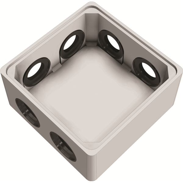 Boîte de bouclage BOREAL 40x40 6 joints sans couvercle