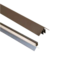 Profil de finition pour angle de bardage Weo - Aluminium - 50 x 50 mm - Longueur 3,00 M - Coloris Teak