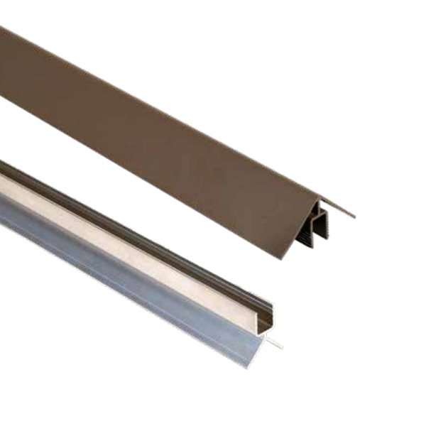 Profil de finition pour angle de bardage Weo - Aluminium - 50 x 50 mm - Longueur 3,00 M - Coloris Teak