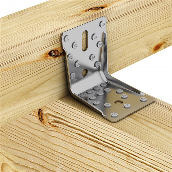 Équerre renforcée ABR en acier galvanisé 100x100x90mm