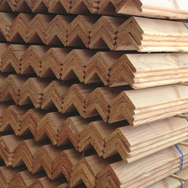 Cornière de bardage en sapin du nord - bois traité classe 3 marron - 45 MM x 45 MM - longueur 3,00 M