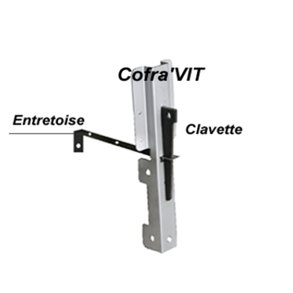 Entretoise pliée Charvin pour sabot de coffrage Cofra'Vit 15 - 20 - 25 cm