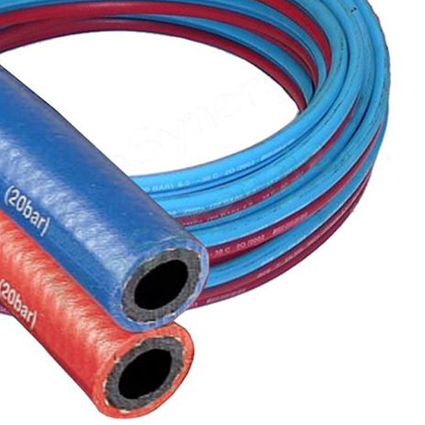 Tuyau jumelé oxygène acétylène diamètre 8 x 14 - pression 20 bar - longueur 50 m