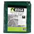 Bâche de protection imperméable verte - Edia - 80 g/m² avec œillets - 2 x 3 m