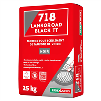 Mortier de voirie noir à retrait compensé LANKOROAD BLACK TT 718 - Sac de 25 KG