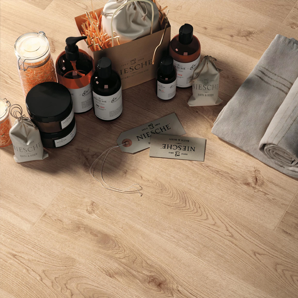 Carrelage intérieur en grès cérame rectifié effet bois Exence - 120,0 CM x 20,0 CM - ép. 9,00 MM - Vanilla