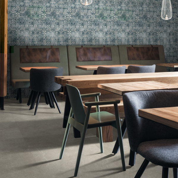 Carrelage intérieur effet pierre en grès cérame rectifié - Realstone Argent - 60,0 CM x 60,0 CM - ép. 9,50 MM - Ghiaccio