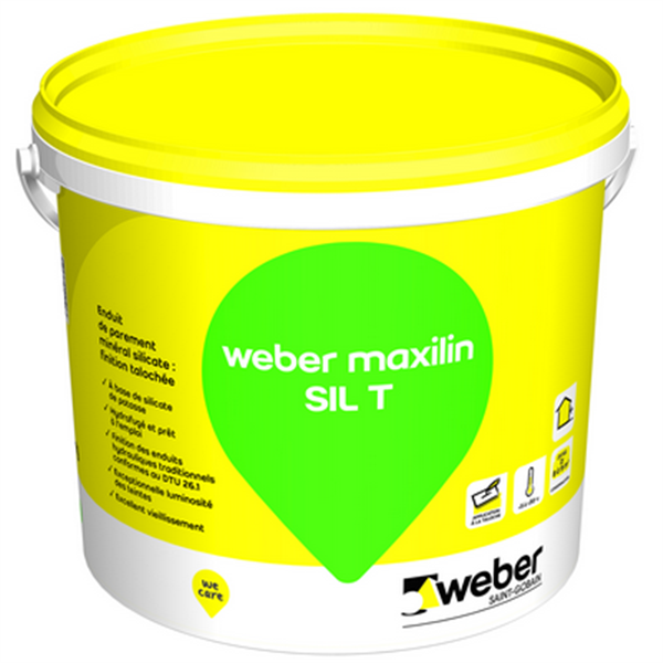 Enduit WEBER MAXILIN SIL T Finition talochée