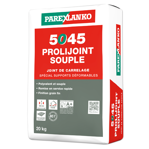 Joint carrelage classique - PROLIJOINT Souple 5045 - 2 à 12 mm - Perle Sac de 20 KG