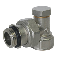 Coude de réglage nickelé à visser femelle 1/2 auto-étanche