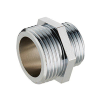 Mamelon double mâle réduit - M 15 x 21 - M 12 x 17 - À visser - Laiton chromé - Noyon & Thiebault