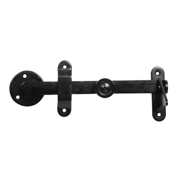 Loquet de sécurité pour volets en bois classiques CQFD - longueur 225 mm - acier noir