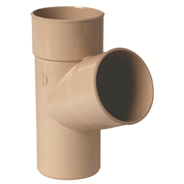 Culotte cylindrique mâle/femelle Nicoll pour tube de descente - Diamètre 100 mm - Angle 67°30 - Techtan Sable