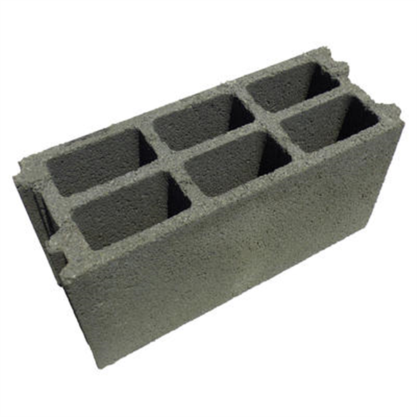 Bloc béton à emboîtement OBRA 500 x 200 x 250 mm - B60 - 3 parois 8 trous