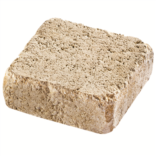 Pavé béton décoratif vieilli - Médiéval - Paille - 16 CM x 16 CM - 60 MM