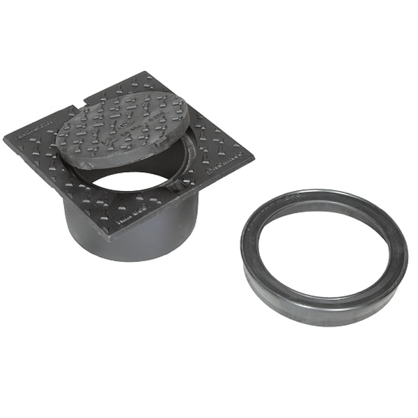 Regard de visite en fonte articulé RBA 360 C250 pour branchement PVC Ø315 - Ouverture Ø220 mm - 355 x 355 mm