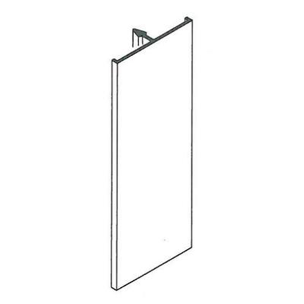 Couvre-joint plat à clipser KTY 60CJP pour cloison intérieure - aluminium coloris Anodisé - longueur 3,05 M
