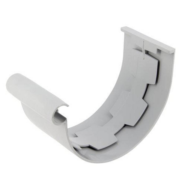 Jonction de gouttière à coller - LG25 JNC25 - Gris clair