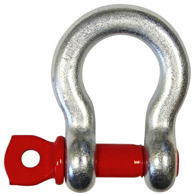 Manille lyre haute résistance axe à oeil CMU 1500 kg