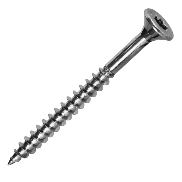 Vis bois et agglo en acier zingué tête fraisée empreinte Torx - 4,0 MM x 45,0 MM/27,0 MM - Boîte de 500