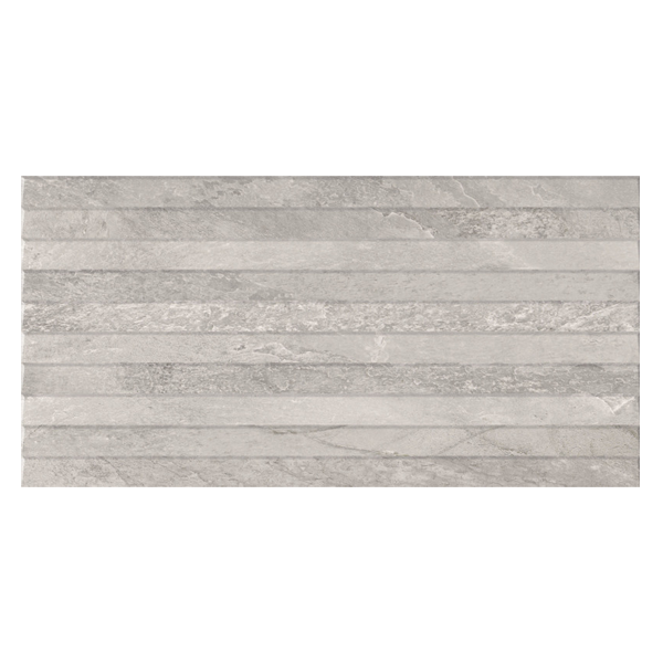 Faïence murale effet pierre à relief - Edilis Ruben - 60,0 CM x 30,0 CM - ép. 8,5 MM - Gris