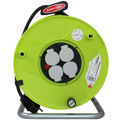 Enrouleur électrique de chantier Edia H07RN-F 4 prises 2P+T 3G2,5 25 mètres