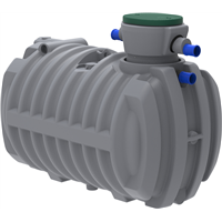 Cuve de récupération d'eau de pluie enterrée PEHD MILLEN'EAU PLUVIALE - 3000,0 ltr