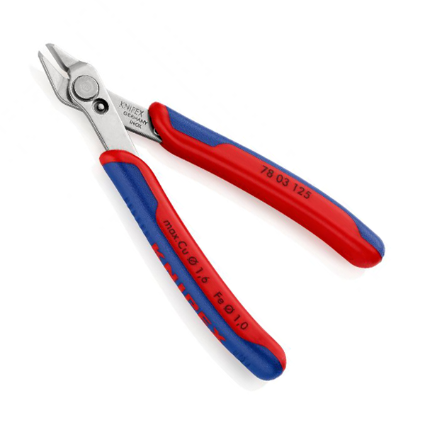 Pince coupante de côté Electronic Super Knips Knipex - Fils fins Ø 0,2 mm à mi-durs - 125 mm