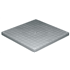 COUVERCLE POLYPROPYLENE 400X400 GRIS