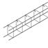Armature chaînage sismique 8 x 12 cm 4 fils 10 mm cadre 15 cm
