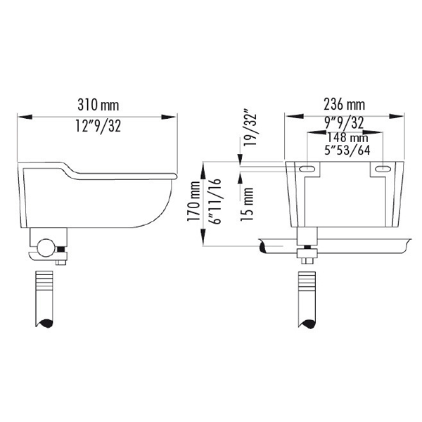 Abreuvoir en fonte à niveau constant pour tous types d'animaux - LAC 5 - Débit 6,5 L/min - raccord eau 3/4"