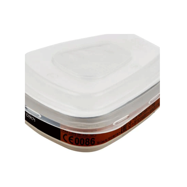 Filtres anti pesticides et désherbants de protection respiratoire 3M - 6003PRO1 A2P3 - Lot de 2