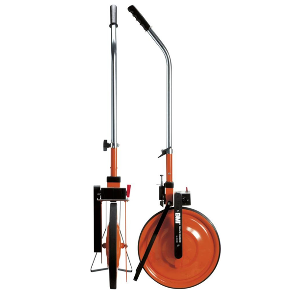 Odomètre de mesure avant arrière Rollfix Standard pliable - Roue pleine acier - BMI - Orange