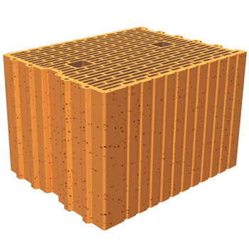 Brique Monomur rectifiée isolante Porotherm R30 - RC 70 - R = 2,54 m².K/W - 373,0 MM x 300 MM x 249,0 MM