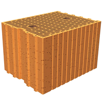 Brique Monomur rectifiée isolante Porotherm R30 - RC 70 - R = 2,54 m².K/W - 373,0 MM x 300 MM x 249,0 MM