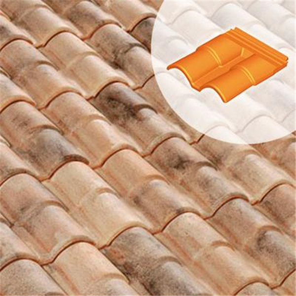 Double rive sous faitière Romane Canal