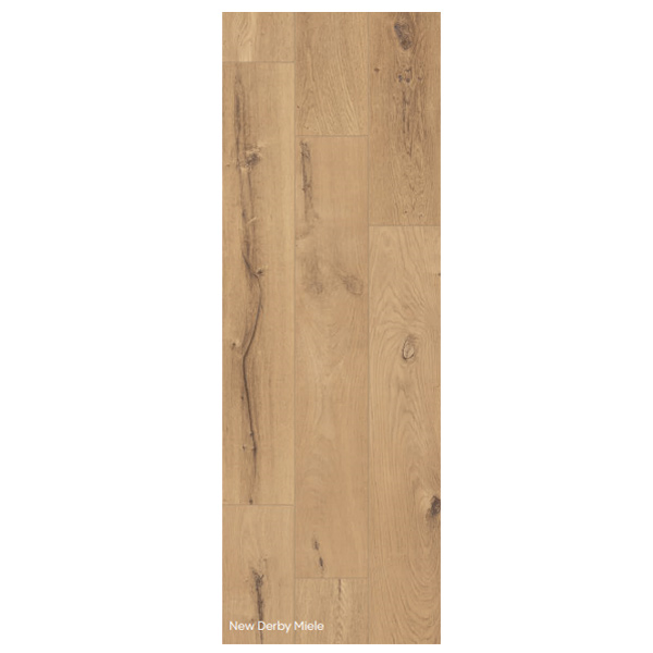 Carrelage sol intérieur effet parquet en grès cérame rectifié - New Derby - 120,0 CM x 20,0 CM - ép. 9,50 MM - Miele