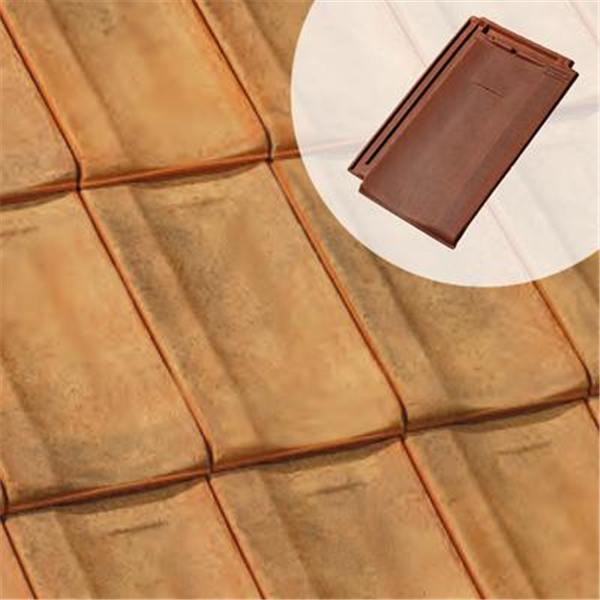 Tuile d'architecte en terre cuite - Santenay Terreal - grand moule du nord - Sable champagne