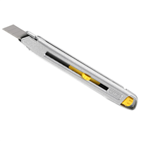 Cutter Interlock Stanley avec corps métallique 9 mm