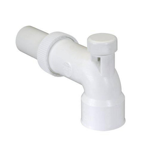 COUDE REGLABLE LAVABO A.VIDE D.40 PVC-C BLANC
