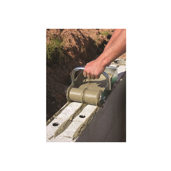 Rouleau applicateur de mortier colle Obra pour blocs béton rectifié 20 cm - Acier zingué