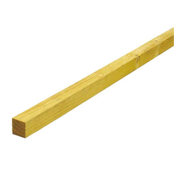 Liteau en sapin traité classe 2 - jaune - 32 MM x 32 MM - longueur 4,00 M