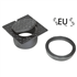 Regard de visite en fonte articulé RBA 360 EU C250 pour branchement PVC Ø315 - Ouverture Ø220 mm - 355 x 355 mm