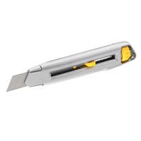 Cutter 18 mm - Interlock Stanley - corps métallique - 1 lame fournie