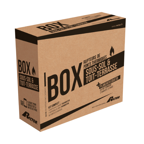 Box Equatio Sous-Sol & Toit-Terrasse Rector - Rupteurs de ponts thermiques pour plancher haut avec étanchéité à chaud