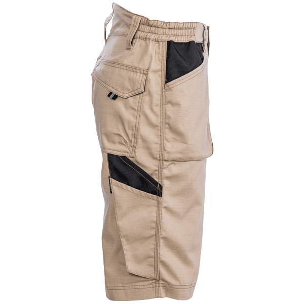 Short de travail homme coton/polyester triple surpiqûre et multipoches - Orosi Beige - Taille XL